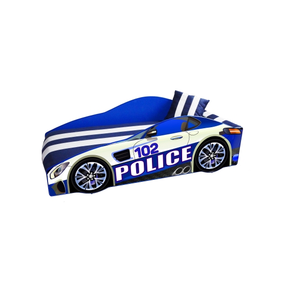 Кровать -машинка Elite Police+матрас Viorina-Deko